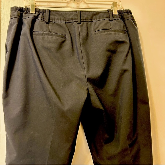 Talbots Heritage Pants Navy Blue Straight Leg Stretch Plus size 16 W Petite - Picture 8 of 16